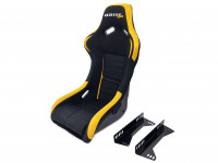 Сиденье спортивное ковш LM Vios King размер - M (черно-желтые)