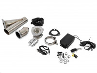 Заглушка выхлопная вакуумная Y-пайп с пультом 76мм