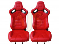 Сиденье спортивное полуковш LM A010 кожа пара (красный)