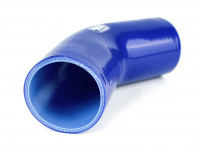 Патрубок силиконовый 45 градусов 57 мм (синий)