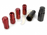 Гайки колесные Rays style M12x1.25 51мм (красный)