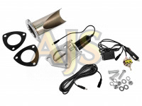 Заслонка выхлопная с электроприводом и отводом 63мм