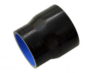 Патрубок силиконовый 0 градусов 51-57 мм (черный)