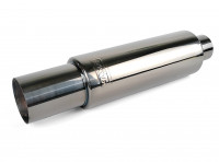 Бочка выхлопная HKS Hi-Power style большая вход 76мм выход 102мм