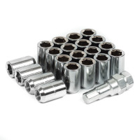 Гайки колесные Topfit открытые M12x1.5 32мм (хром)