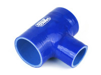 Патрубок силиконовый вакуумный с фланцем 0 градусов 57 мм (2.25') (синий)