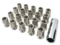 Гайки колесные Rays style M12х1.25 35мм (хром)