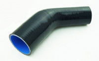 Патрубок силиконовый 45 градусов 51 - 63 мм (черный)
