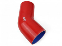 Патрубок силиконовый 45 градусов 57 - 70 мм (красный)