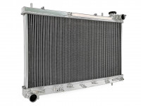 Радиатор алюминиевый Subaru Forester SG5 turbo 40мм AT 2004 с горловиной  AJS (черный)