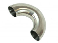 Отвод глушителя полированный 63x2мм 180гр SS304