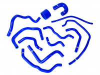 Патрубки системы охлаждения Subaru Forester SG5 SG9 турбо малый набор (синий)