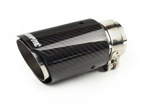 Насадка на глушитель Akrapovic style с карбоном 57х76мм (глянец)