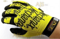 перчатки Mechanix желтые (L)