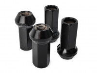 TPI гайки спортивные стальные 45мм М12*1.50 4шт черный хром