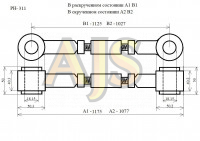 JS Тяга панара с регулировкой задняя Toyota Land Cruiser 80 105