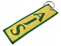 Брелок для ключей с вышивкой AJS (№1)