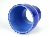 Патрубок силиконовый 0 градусов 83-89 мм (синий)