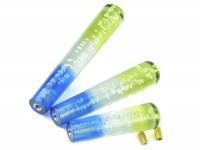 Насадка на ручку КПП дрифтовая 200мм (желтый-прозрачный-синий)