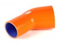 Патрубок силиконовый 45 градусов 57 - 76 мм (оранжевый)
