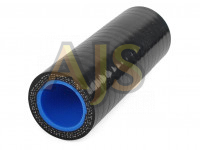 Патрубок силиконовый 0 градусов 18 мм (черный)