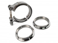 V-band хомут с фланцами 89мм с проточкой папа-мама