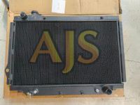 Радиатор алюминиевый Toyota Land Cruiser 80 1HDFT, 1HDT, 1HZ 50мм AT AJS УЦЕНКА (Черный)