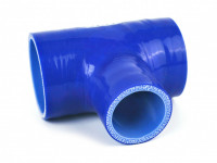 Патрубок силиконовый вакуумный с фланцем 0 градусов 51 мм (2')  (синий)