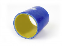 Патрубок силиконовый 0 гр 70 мм прямой усиленный длина 100 мм (синий)