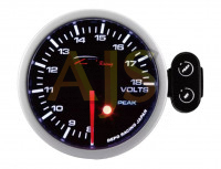 Датчик DEPO вольтметр 7 цветов с пиками и варнингами 60мм