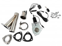 Заслонка выхлопная с электроприводом Y-пайп с отводом V-band 57мм