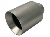 Насадка на глушитель 53х100х155 (матово-серебристый)