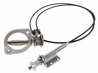 Заслонка глушителя с тросиком 76мм