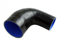 Патрубок силиконовый 90 градусов 51 - 76 мм (черный)