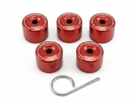 Заглушки на гайки Rays style 19мм (красный)