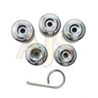 Заглушки на гайки Rays style 17мм (синий)