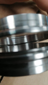 V-band хомут с фланцами 102мм с проточкой папа-мама тонкие