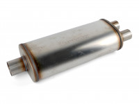 Бочка выхлопная Magnaflow style выход центр 63мм 2 выноса 76мм длина 455мм вынос-вынос-центр