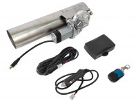 Заслонка выхлопная с электроприводом и удлиненным отводом 63мм