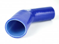 Патрубок силиконовый 45 градусов 51 - 76 мм (синий)