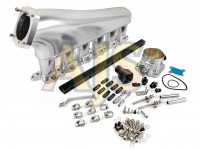 Коллектор впускной фрезерованный Nissan RB26DETT c дросселем 90мм и топливной рейкой