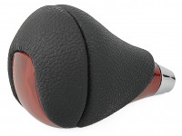 Ручка КПП кожаная Toyota, Lexus (черно-коричневый)