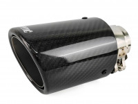 Насадка на глушитель Akrapovic style карбон с подсветкой 63х89мм (глянец)