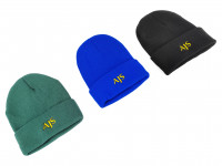 AJS Шапка с подворотом (черный)