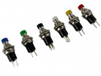 Тумблер-кнопка (круглый) (белый)