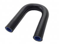 Патрубок силиконовый 180 градусов 16 мм (черный)