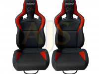 Сиденье спортивное полуковш LM A039R кожа пара (черно-красный)