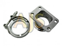 Адаптер v-band 76мм - T4 с хомутами