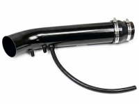 Впускной патрубок с отводом алюминий 45гр 420мм (черный)