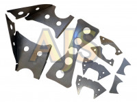 Tuning Toys Вварные пластины усиления заднего подрамника для nissan silvia s14 s15